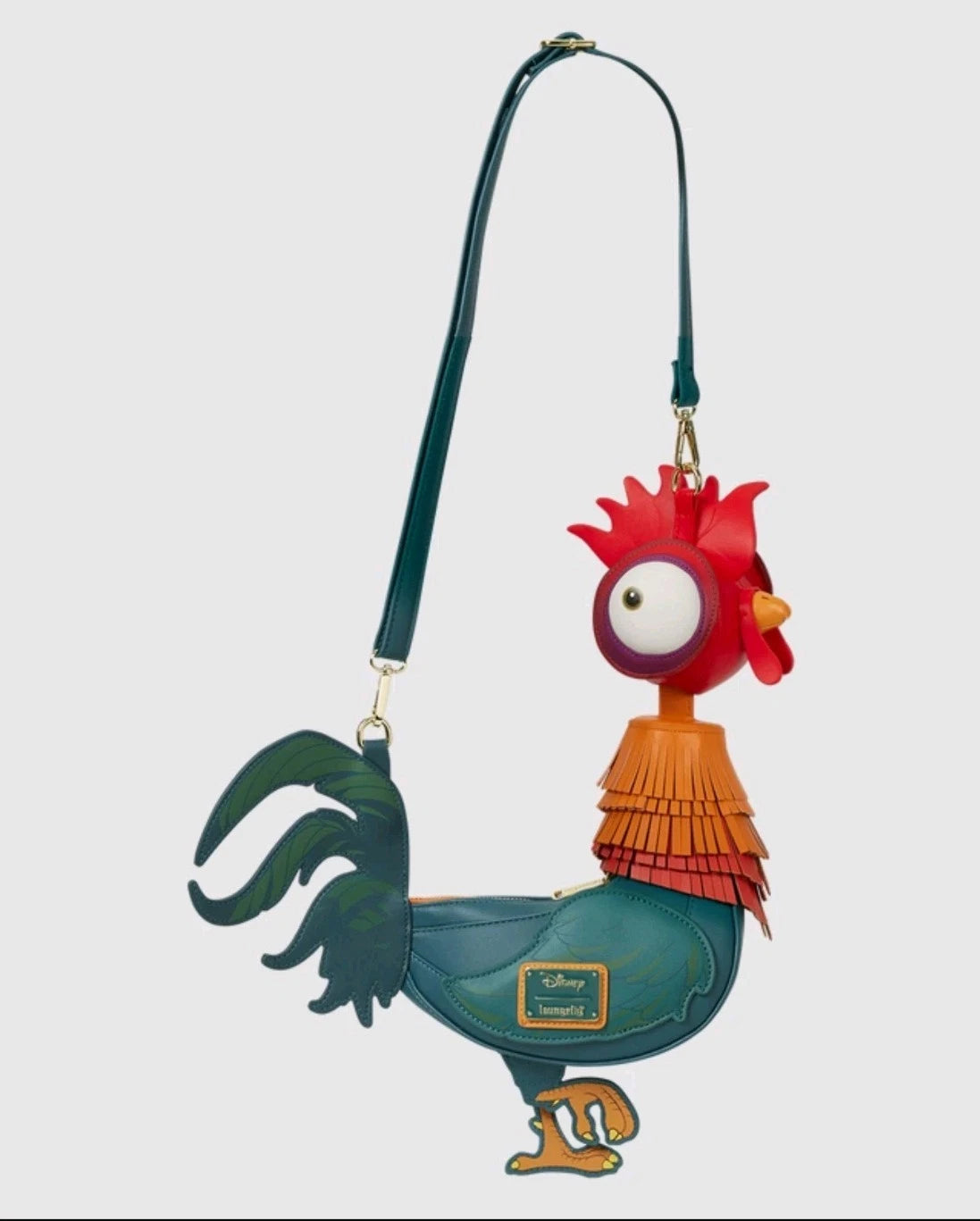 Loungefly Hard Tag Moana Hei Hei Figural Crossbody Bag